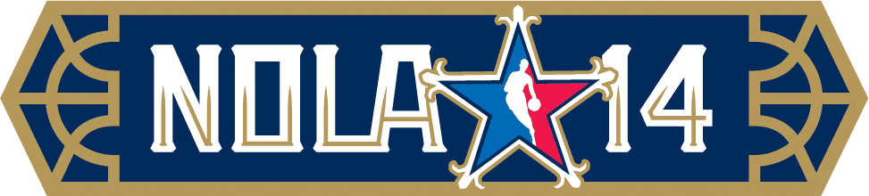 NBA All-Star Game 2013-2014 Wordmark Logo vinyl decal